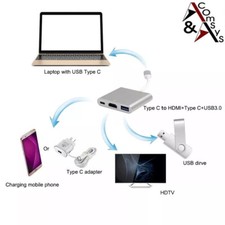 3-in-1 Moyeu Type C USB C Sur