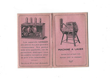Dépliant publicitaire horaires Avallon train 1926 poste Lemouzy machine à laver