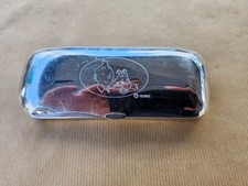 Boîte à lunettes Tintin & Milou – métal chromé vintage © Hergé Collector