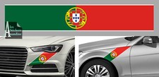 BANDE DRAPEAU PORTUGAL 55cmX10cm AUTOCOLLANT STICKER AUTO BA220