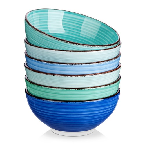 Ensemble bol faïence cercles