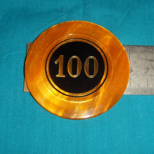 Antique giant king poker token - antique,