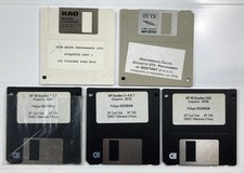 5 disquettes pour calculatrices Hewlett-Packard HP48 (HP-48 S/SX/G/GX) vers 1993