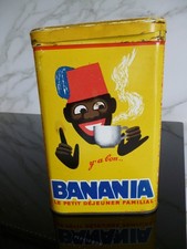 boite vintage en fer blanc -banania- riz annee 50/60