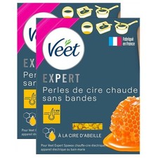 [8077262-2] VEET Lot de 2 Experts Perles de Cire Chaude Sachet de 230 g