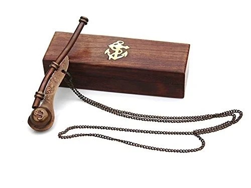 Sifflet bosun ancien laiton - bosun, en