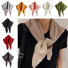 Foulard triangulaire tricoté laine châle chaud neuf triangle tricot écharpes hiver
