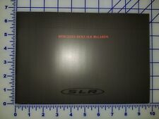 Brochure Mercedes Benz SLR Mc