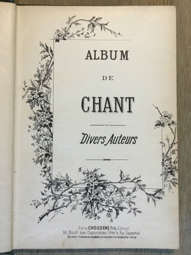 Album chant divers - album, chant-divers