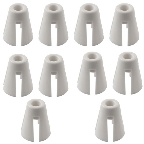 White plastic coil claw - plastic,