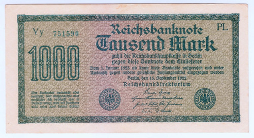 1922 allemagne 1000 mark - 1922,