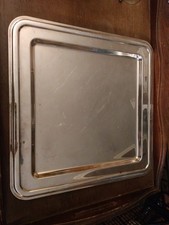 Grand plat métal argenté