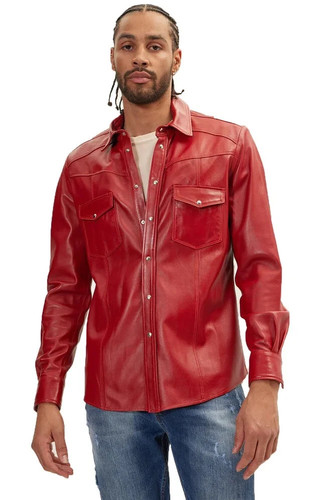 Chemise décontractée cuir - chemise,