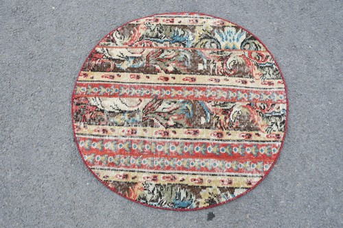 Tapis vintage rond - vintage,,
