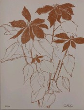  Lithographie "Princetia" Bernard Cathelin, L'intelligence des Fleurs - 1988 