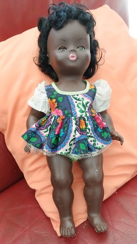 Ancienne poupée noire 42cms - poupée,