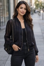 Veste Bomber Transparente