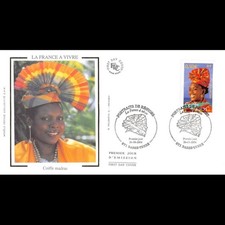 FDC soie - Coiffe Madras -