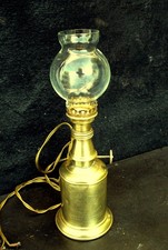 ANCIENNE LAMPE PIGEON FEUTRÉE