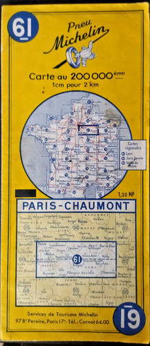 Ancienne carte michelin 61 - ancienne,