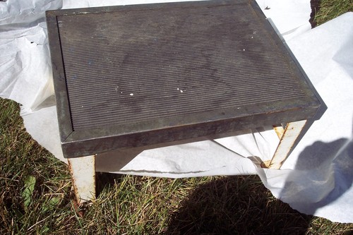 Antique industrial foot stool - foot,