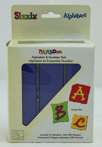 Sizzix alphabars cutting - alphabars, dies