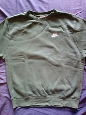 NIKE Sweatshirt Crewneck Fleece Vert Taille M