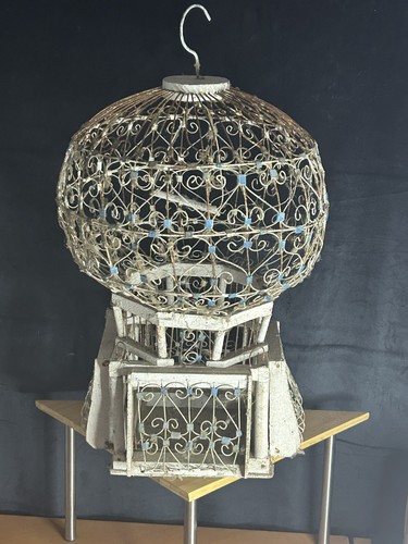 Ancienne cage oiseau - ancienne, à