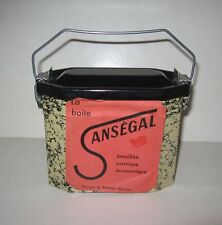 GAMELLE de CHANTIER EMAILLE,SANSEGAL 1960 SABLE NEUVE ! FRICOT,ENAMELED CANTEEN