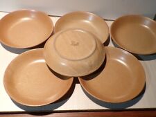 6 assiettes creuse en Grès Village CNP France