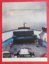 Publicité de presse: Mobilier Canapé LIGNE ROSET  Alcantara  Bateau 1990