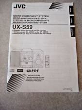 JVC UX S59 Notice mode d'emploi micro chaine hifi