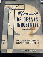 Livre Mémento De Dessin Industriel Tome 2 De Gérard Lenormand (Foucher-Paris )