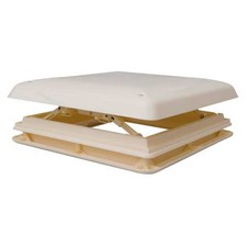 Lanterneau à poignée crème Chantal 40x40 cm avec moustiquaire