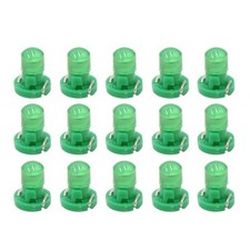Lot de 15 ampoules LED 12 V T3  pour tableau de bord intérieur vert
