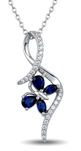 Pendentif papillon diamant - papillon,