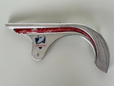 Carter De Chaine PEUGEOT 40s-50s Chain Guard (Silver/Red) (Aluminum)