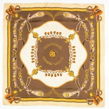 Magnifique Foulard " Lancel " Harnais Grand Siecle / Authentic " Lancel " Scarf