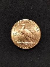 Piece 10 Dollars Tête D'indien 1910 Or