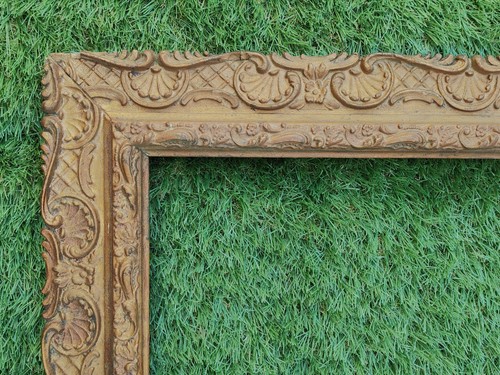 Grand cadre ancien bois - grand,