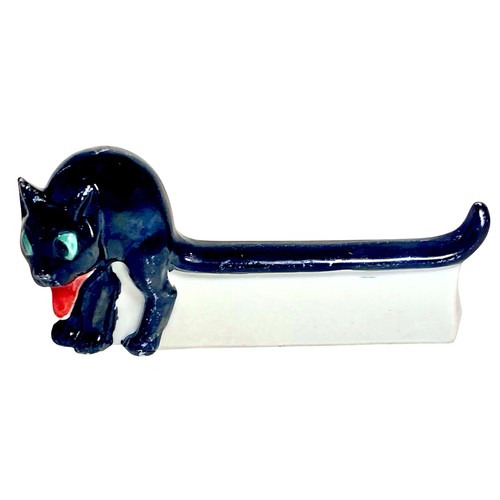 Porte couteau chat noir dans - couteau,