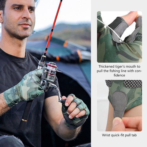 Gants pêche sans doigts - pêche,