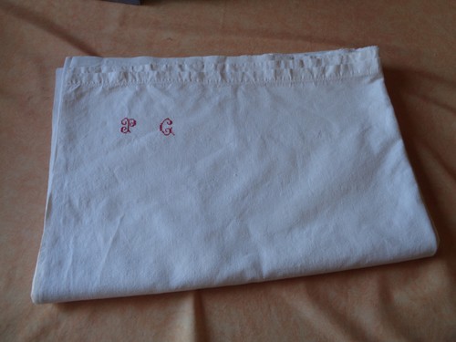Grand drap ancien lin - grand, en