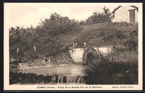 Cpa rogny yonne - /yonne,, la