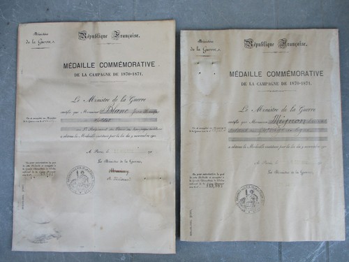 Rare lot deux diplômes - lot,