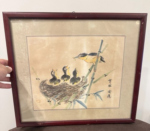 Vintage asian watercolor - vintage,