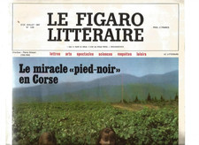 LE FIGARO LITTERAIRE N°1109 "PIED-NOIR" & CORSE /J. STEINBECK / OEUVRES EN PERIL