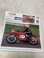 Aermacchi 350 Ala d'Oro 1969 carte moto de collection Atlas Italie