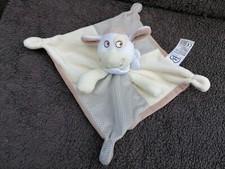 doudou plat vache Marron Beige