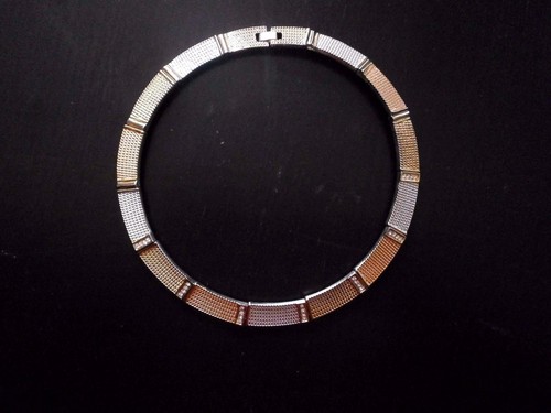Collier anneau massif couleur